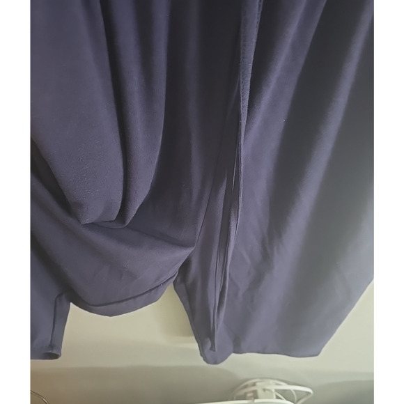 Zenana Navy Blue Henley Tie Waist One Piece Short Sleeve Jumper Womans Size 3X - Picture 4 of 6